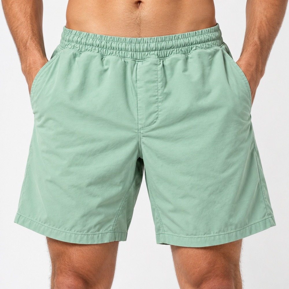 Lululemon Mens Mint Green Active Training Shorts Elastic Waist Pockets